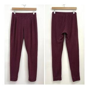 Gudrun Sjoden Pull On Elastic Waist Colorful Print Cotton Pants FLAWED - Small